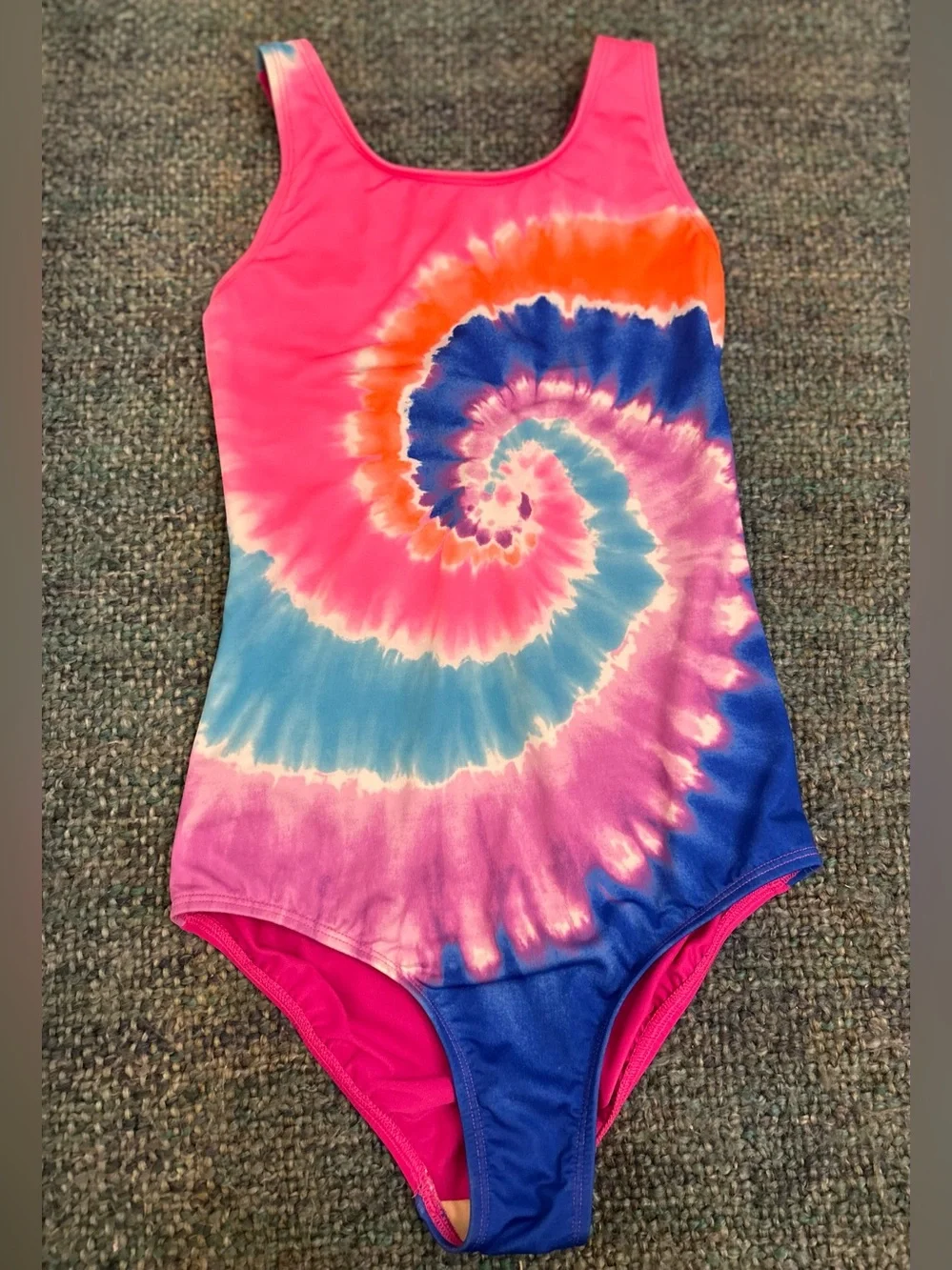 Land’s End Girls Tie Dye One Piece Swimsuit Size 10
